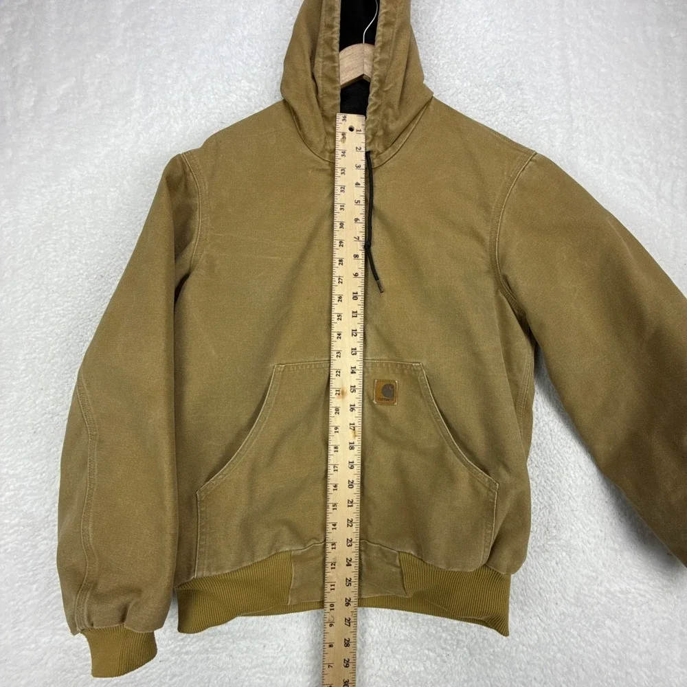 Carhartt Sandstone Active Jacket Thermal Lined Mens Small J25 CML Camel Brown
